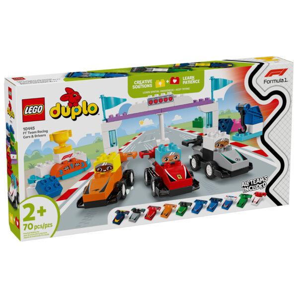 10445 lego duplo f team racing cars drivers