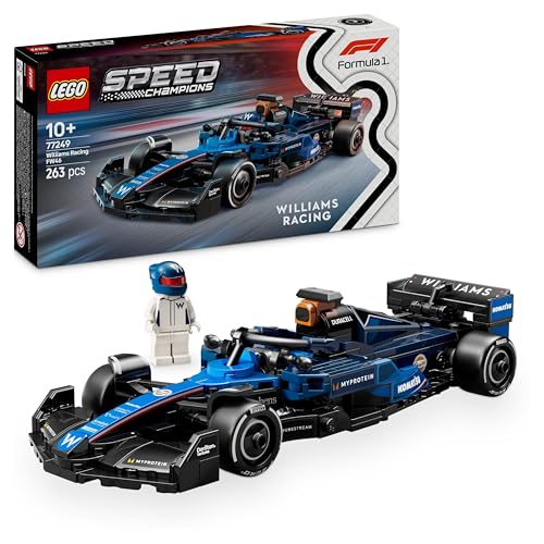 LEGO Speed Champions Voiture F1 Williams Racing FW46 - Jeu de Construction avec véhicule de Course - Minifigurine Collector de Pilote de Formule 1 - Maquette pour garçons et Filles dès 10 Ans 77249