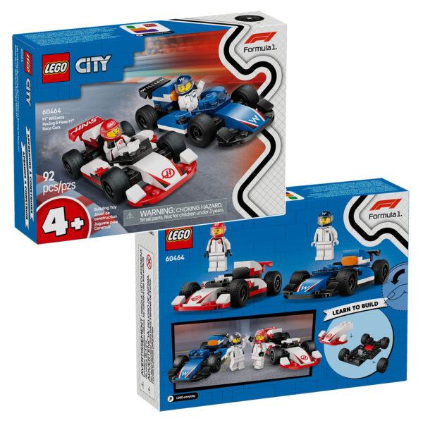 60464 lego city f1 williams racing haas f1 race cars