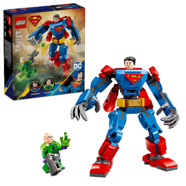 76302 lego dc superman mech vs lex luthor 1