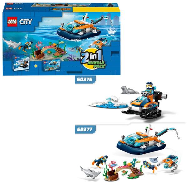 lego city 66768 bundle pack 60377 60376