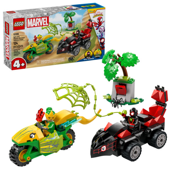 11198 lego marvel spin electro dinosaur vehicle chase