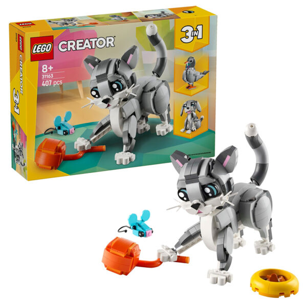 31163 lego creator gray cat