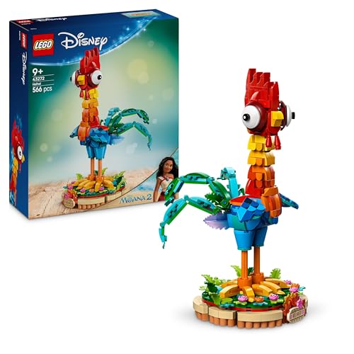 LEGO ǀ Disney Moana 2 Heihei - Jeu de Construction pour Fille et garçon dès 9 Ans - Poulet Amusant à Construire avec tête et Ailes Mobiles - Idée de Cadeau d'anniversaire pour Fans du Film 43272