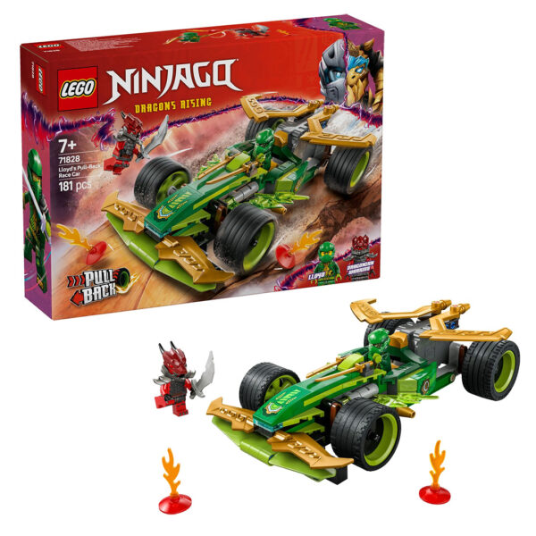 71828 lego ninjago lloyd pull back race car