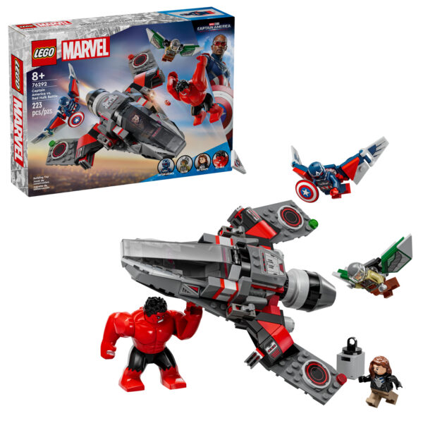 76292 lego marvel captain america vs red hulk battle