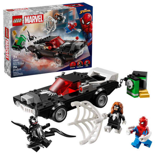 76309 lego marvel spider man vs venom muscle car