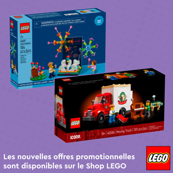 Sur le Shop LEGO : le set promotionnel 40689 Firework Celebrations est offert dès 85 € d'achat