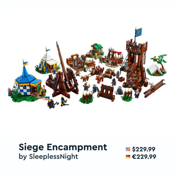 lego bricklink designer program series 4 precommandes fevrier 2025 siege encampment