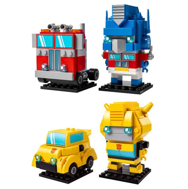 Nouveautés LEGO BrickHeadz 2025 : les sets 40803 Optimus Prime Robot & Vehicle et 40804 Bumblebee Robot & Vehicle sont en ligne chez LEGO