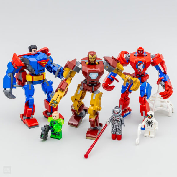 Très vite testés : LEGO Marvel 76307 Iron Man vs. Ultron, 76308 Spider-Man Mech vs. Anti-Venom et DC 76302 Superman Mech vs. Lex Luthor