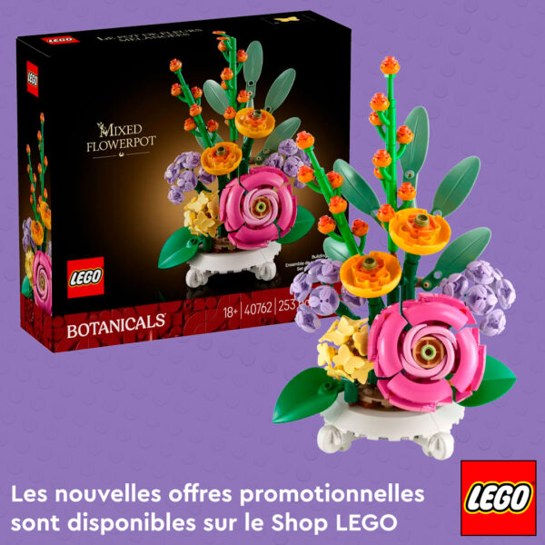 Sur le Shop LEGO : le set 40762 Mixed Flowerpot est offert dès 150 € d'achat