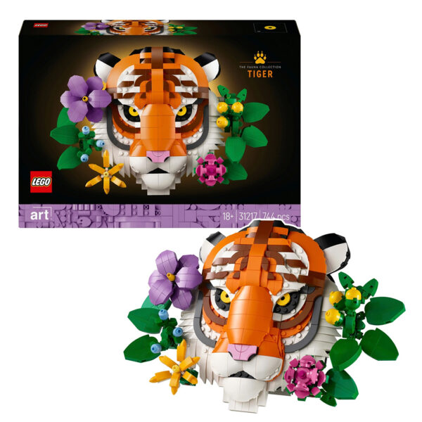 Nouveauté LEGO ART The Fauna Collection 2025 : 31217 Tiger