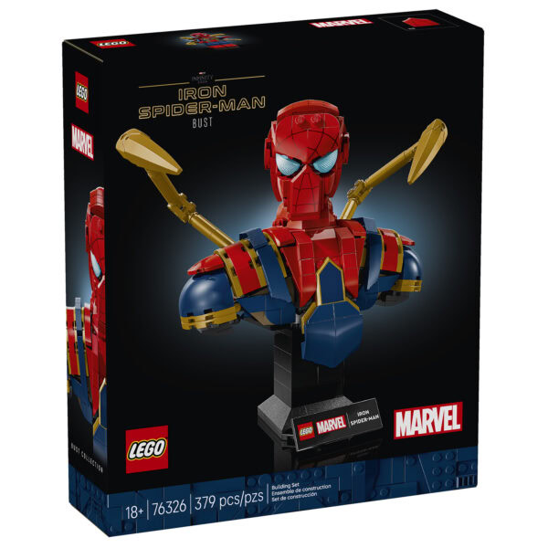 76326 lego marvel iron spider man bust 6