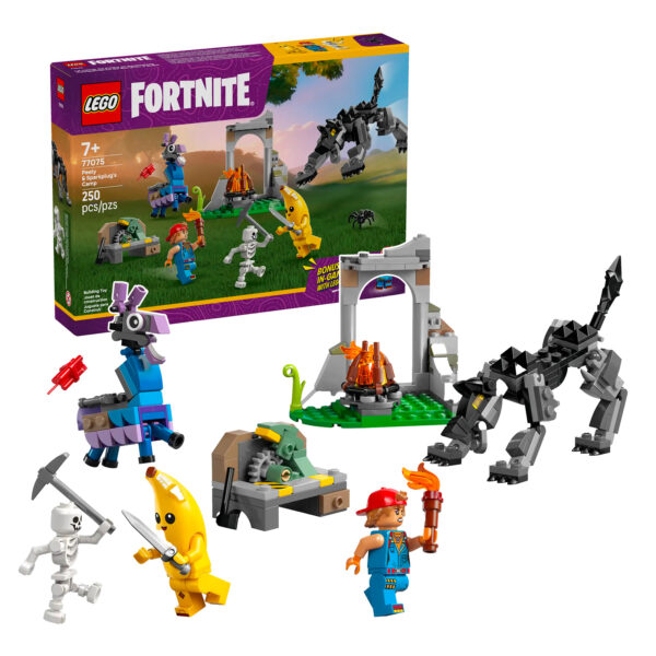 77075 lego fortnite peely and sparkplug camp 1