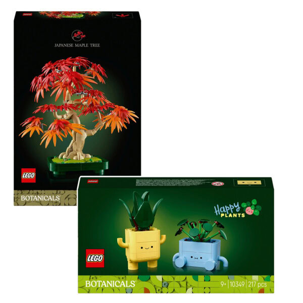 Nouveautés LEGO BOTANICALS 2025 : 10348 Japanese Maple Tree et 10349 Happy Plants