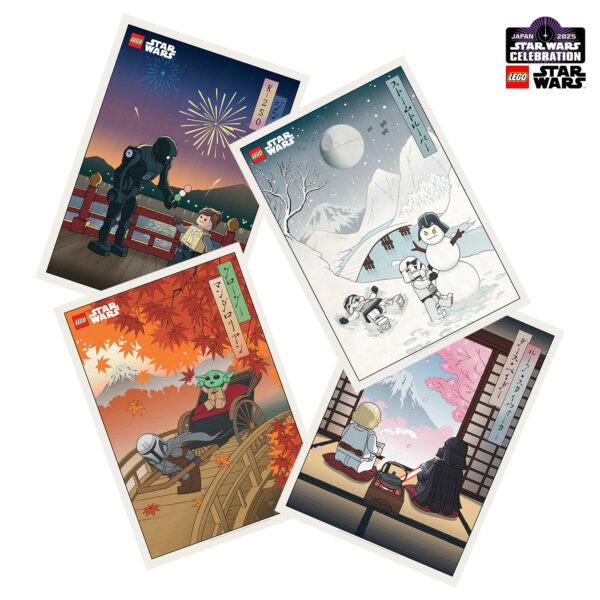 Star Wars Celebration 2025 : quatre posters LEGO Star Wars exclusifs à télécharger